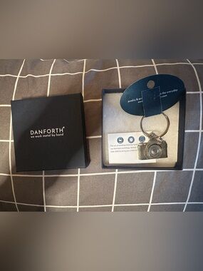 Danforth Silver Camera Keychain Charm - Miniature Camera Accessory